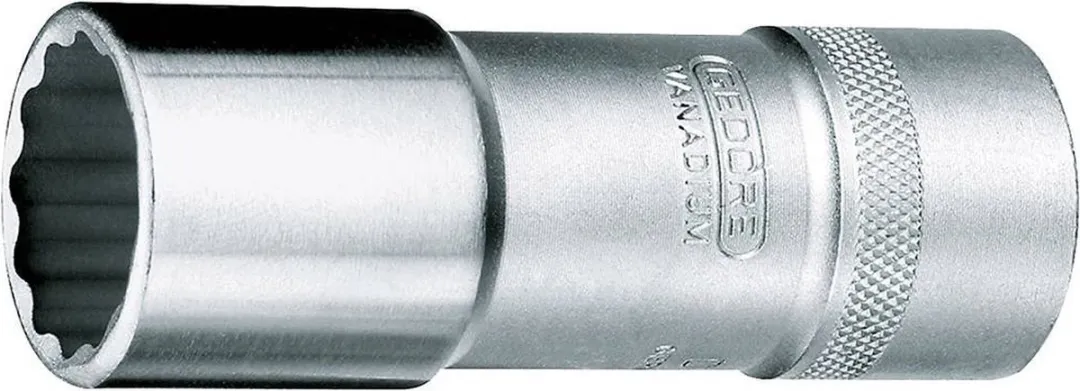Gedore D 19 L 27 Doppenlang 1/2" 12-kant UD-Profiel 27mm