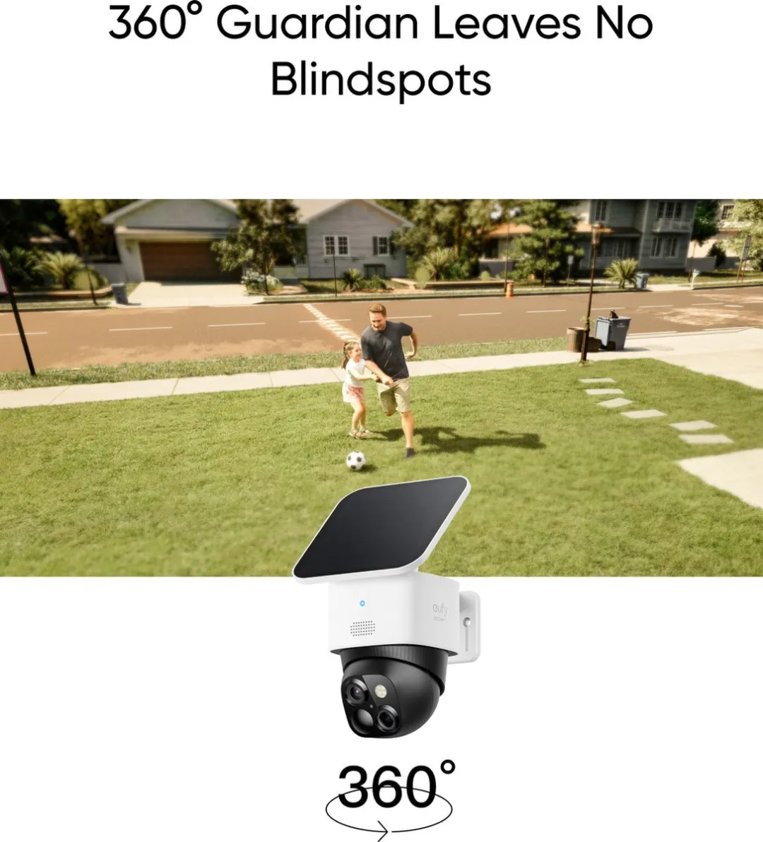 Eufy Security SoloCam S340 - 2x T81703W1 Buitencamera 360° Wit