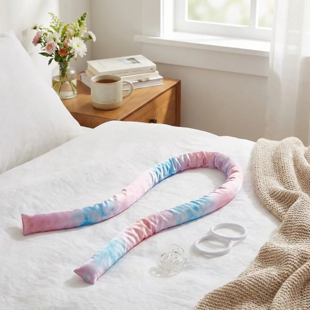 NuveX Verloop Roze Heatless Krulband Set - 4 Stuks