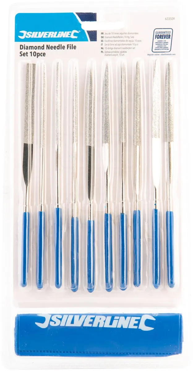Silverline Diamant Naaldvijlenset 10-delig - 140x3mm