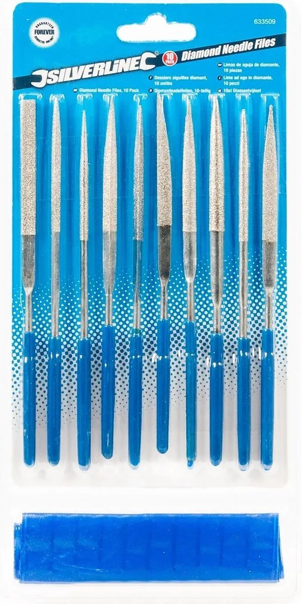 Silverline Diamant Naaldvijlenset 10-delig - 140x3mm
