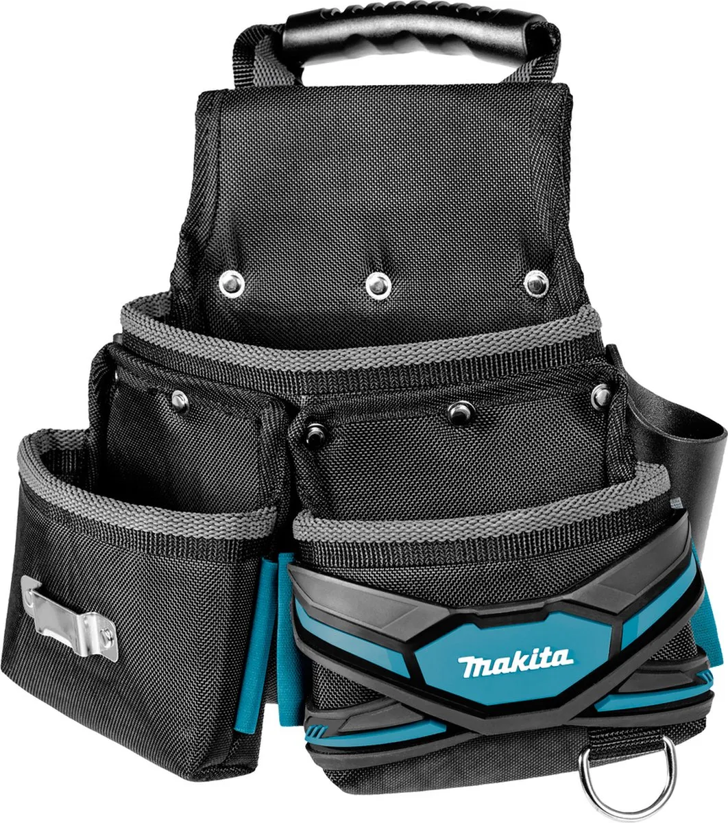 Makita E-05147 Gordeltas 3-vaks - Zwart/Blauw