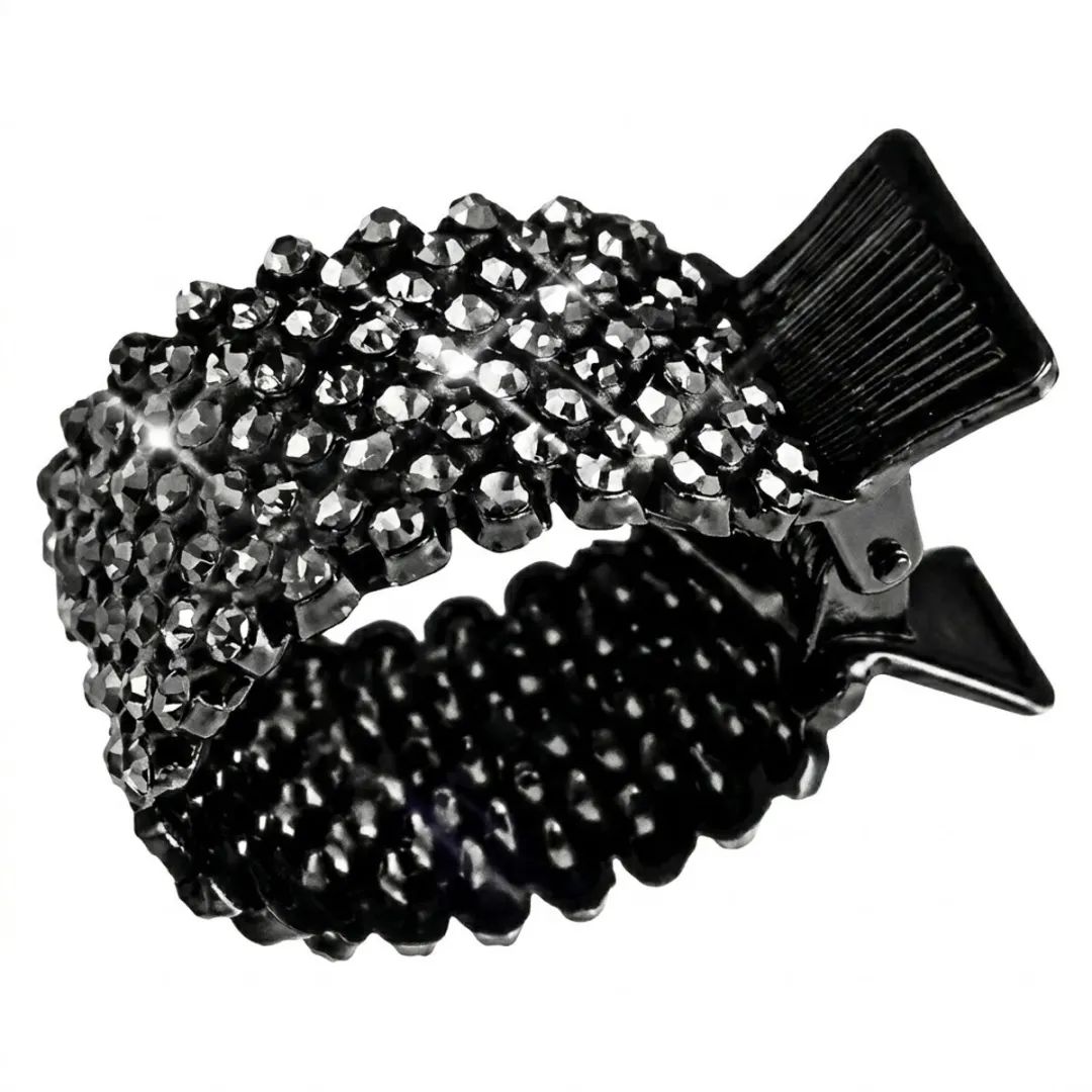 NuveX Luxe Haarclip Strass Zwart
