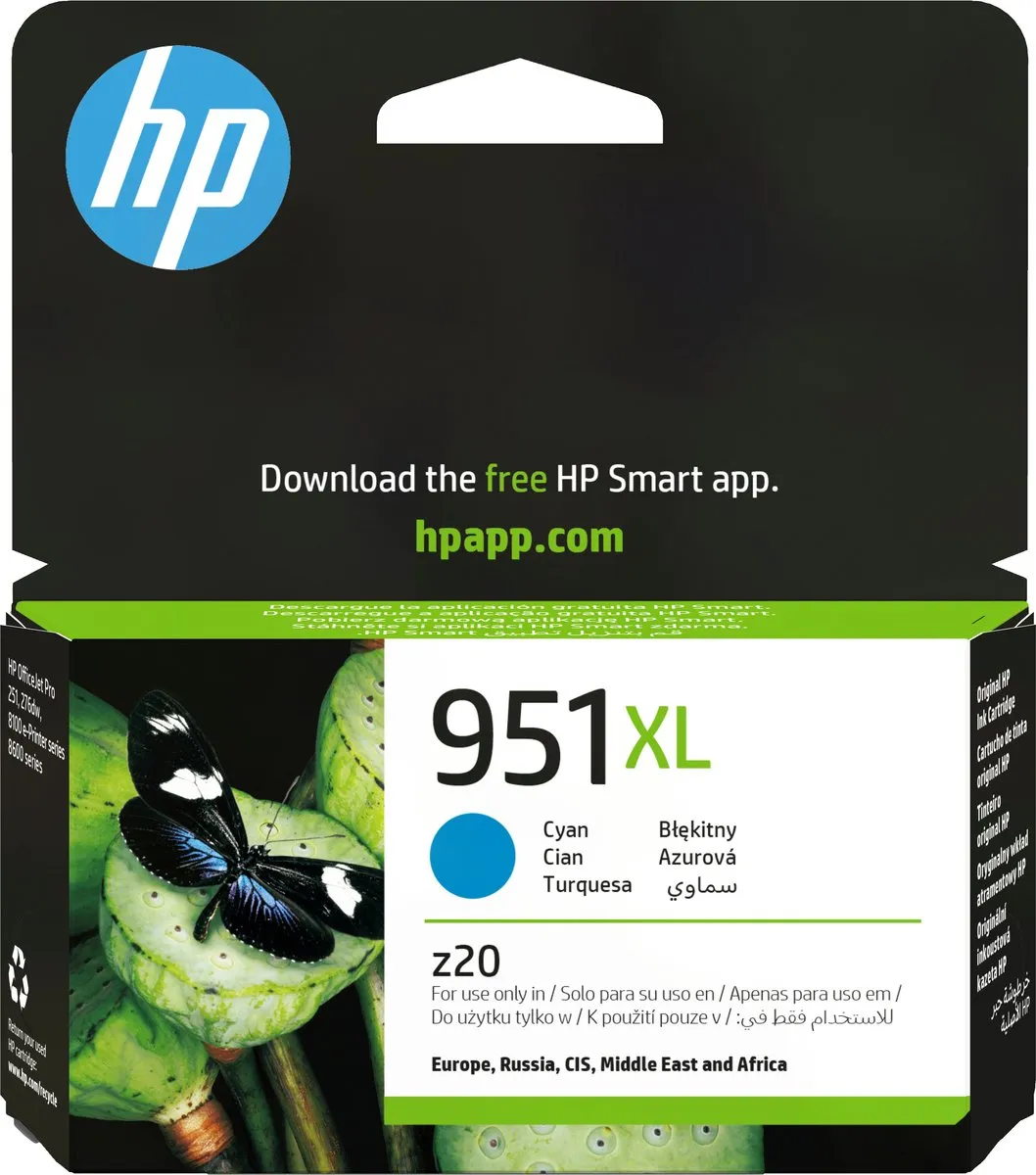 HP 951XL Inktcartridge Cyaan - 1500 Pagina's