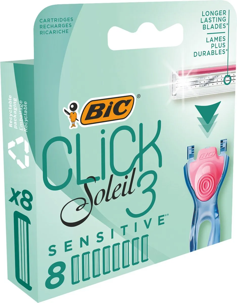 Bic Click 3 Soleil Sensitive Dames Scheermes - 8 Stuks