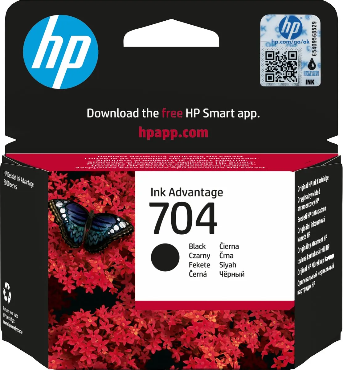HP 704 Inktcartridge CN692AE - Zwart