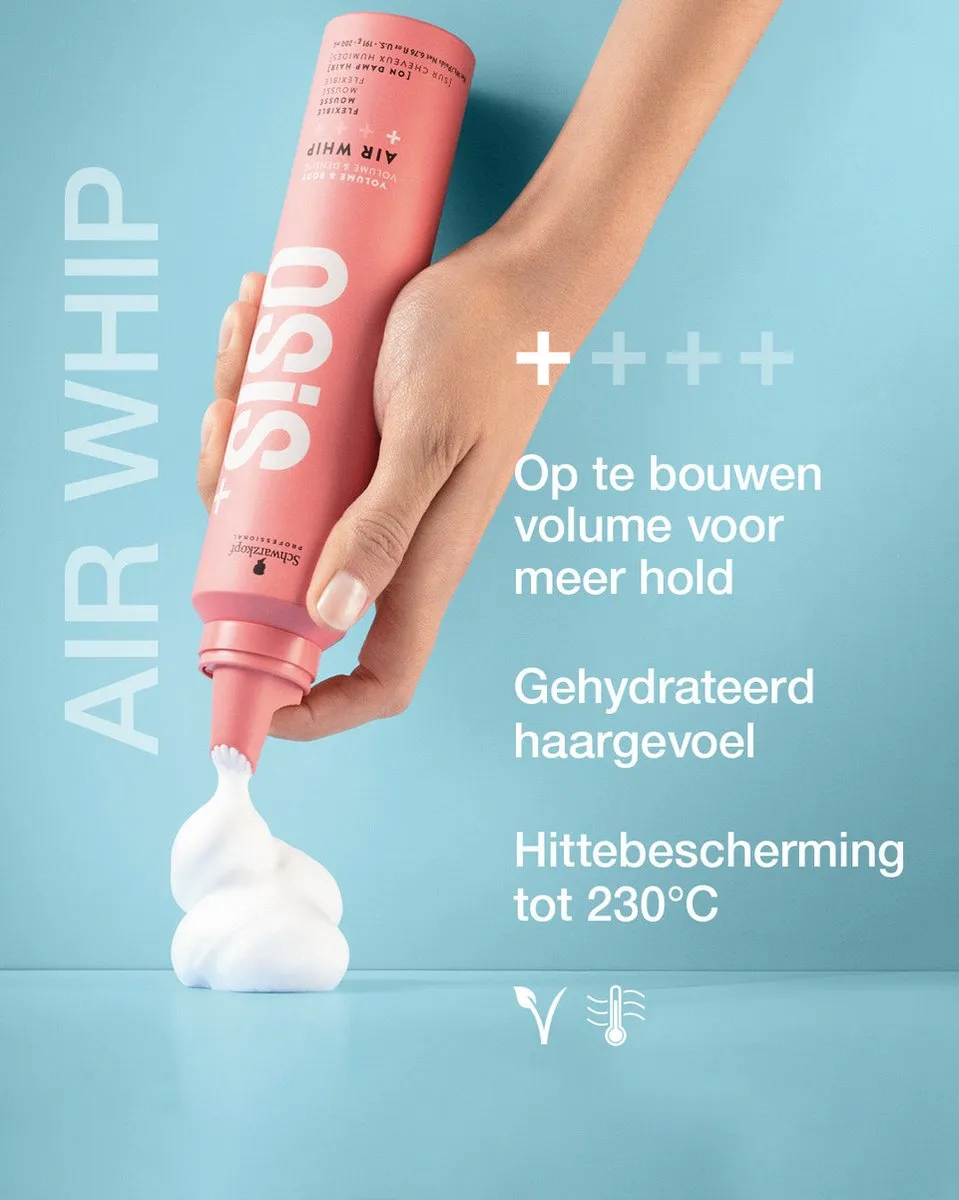 Schwarzkopf OSiS+ Volume & Body Air Whip Flexible Mousse 200ml