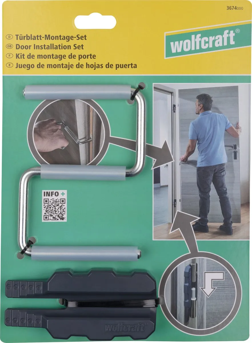 Wolfcraft 3674000 Deurlift - Grijs/Zilver/Zwart