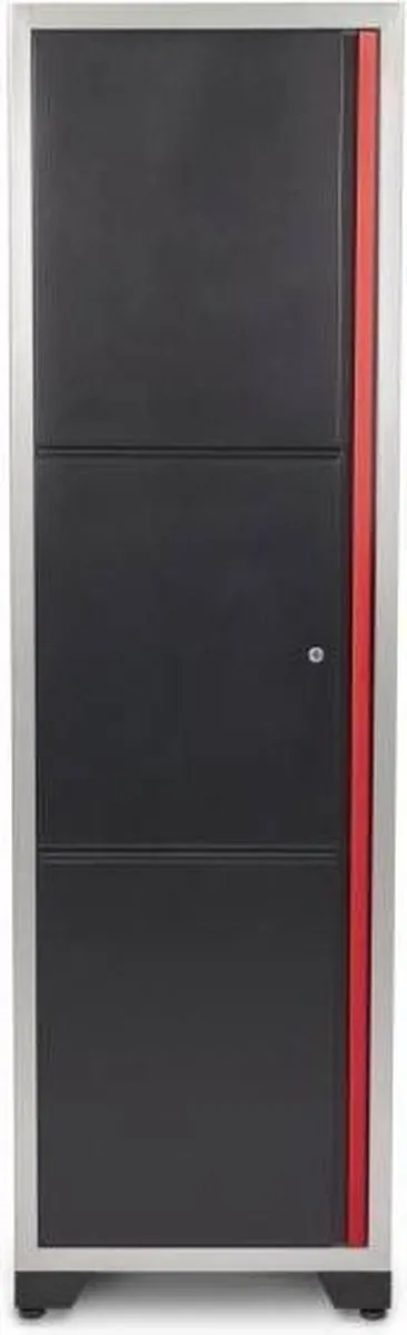 HBM DeLUXE Profi Gereedschapskast 3 Lades - Grijs/Rood/Zwart
