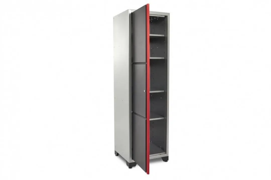 HBM DeLUXE Profi Gereedschapskast 3 Lades - Grijs/Rood/Zwart
