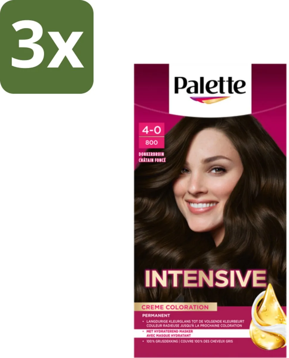 Schwarzkopf Palette Intensive Oil-Care 800 Donkerbruin Haarverf