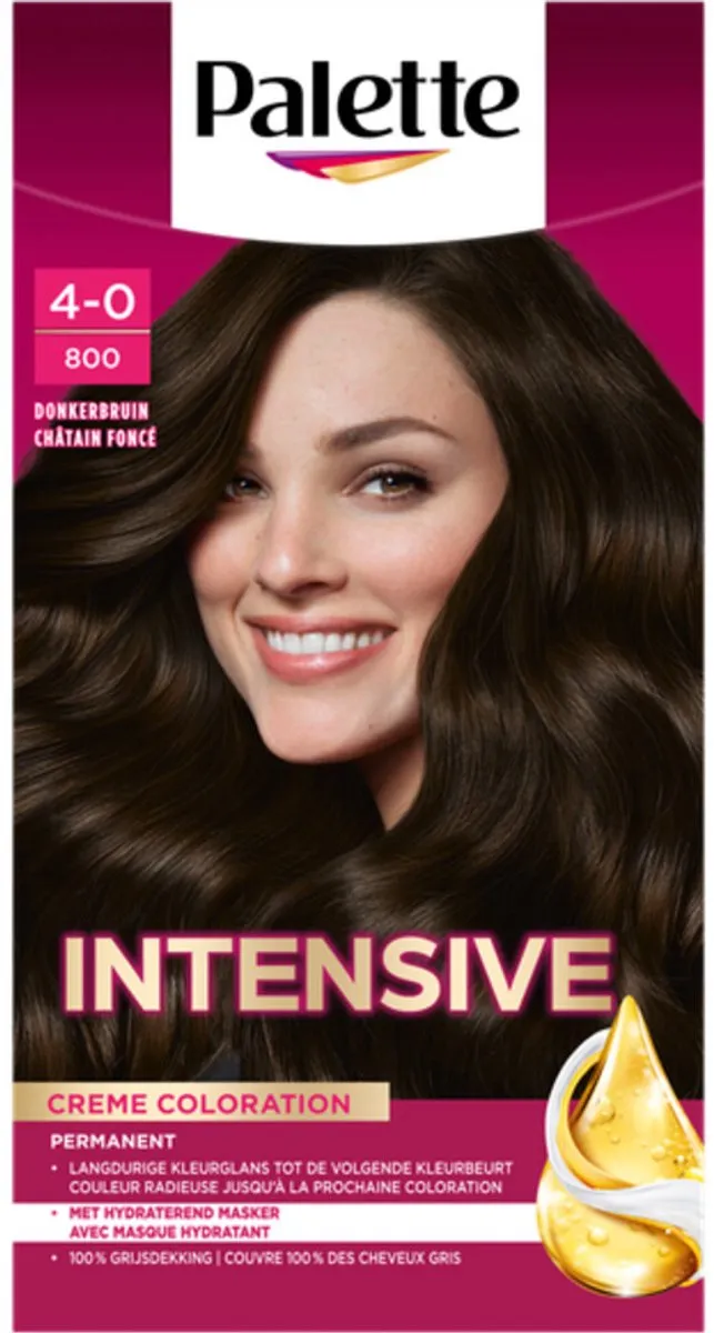 Schwarzkopf Palette Intensive Oil-Care 800 Donkerbruin Haarverf - 3x345ml