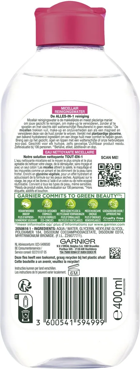 Garnier SkinActive Micellair Water 400ml
