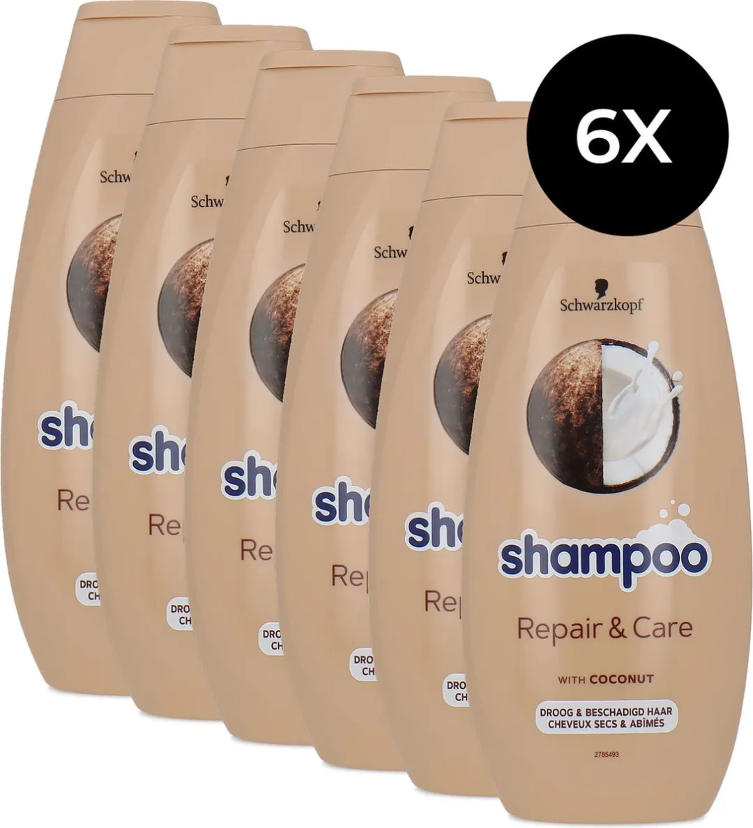 Schwarzkopf Shampoo Repair & Care 6x400ml