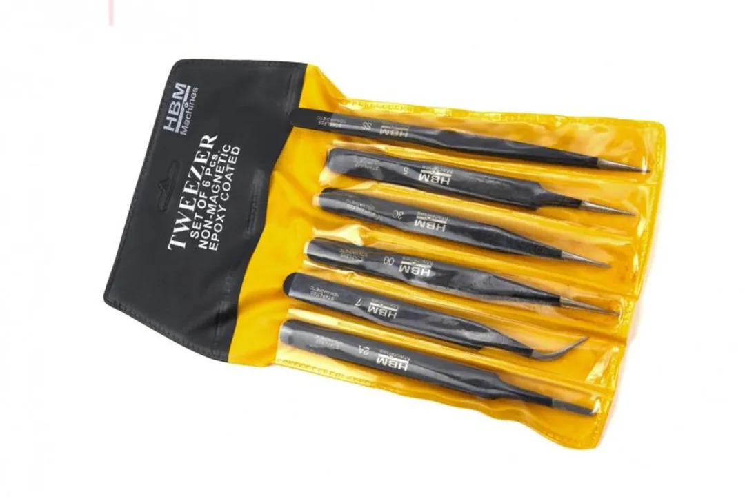 HBM Professionele 6-delige Anti-magnetische RVS pincetset