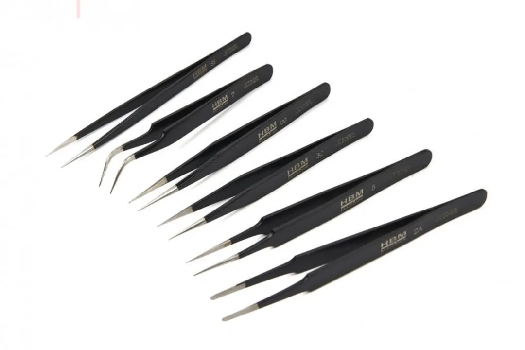 HBM Professionele 6-delige Anti-magnetische RVS pincetset