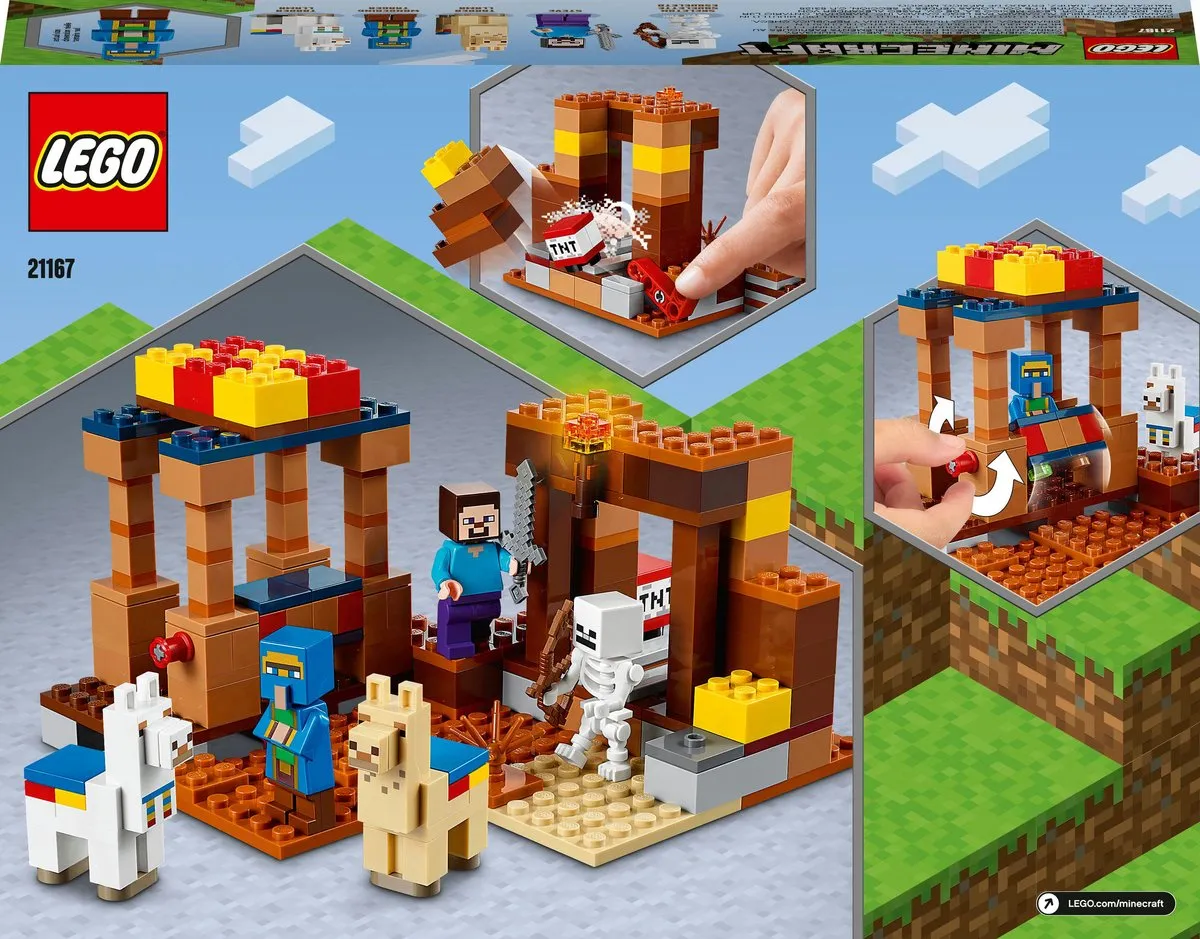 LEGO Minecraft De Handelspost 21167 - 201 Stukken - Multicolor
