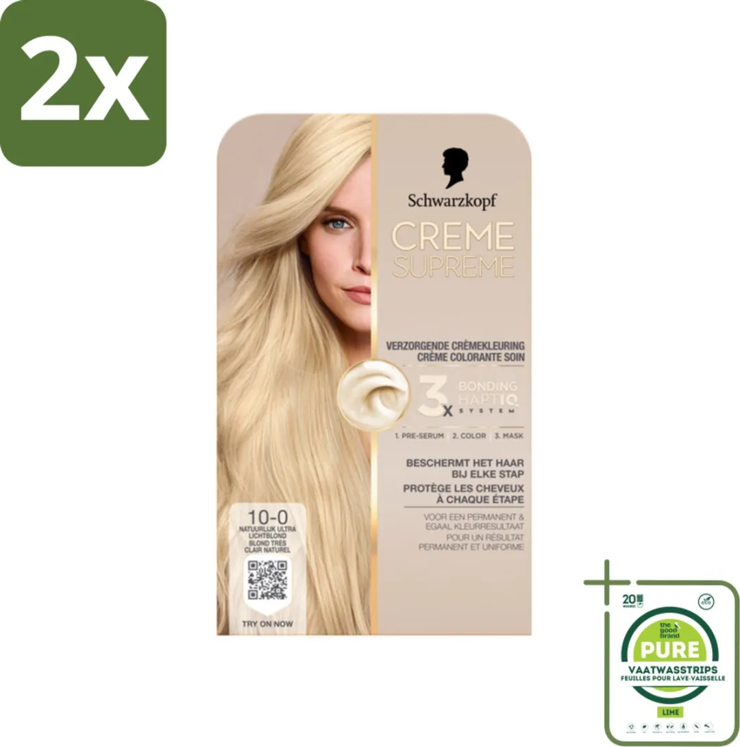 Schwarzkopf Creme Supreme 10-0 Haarkleuring