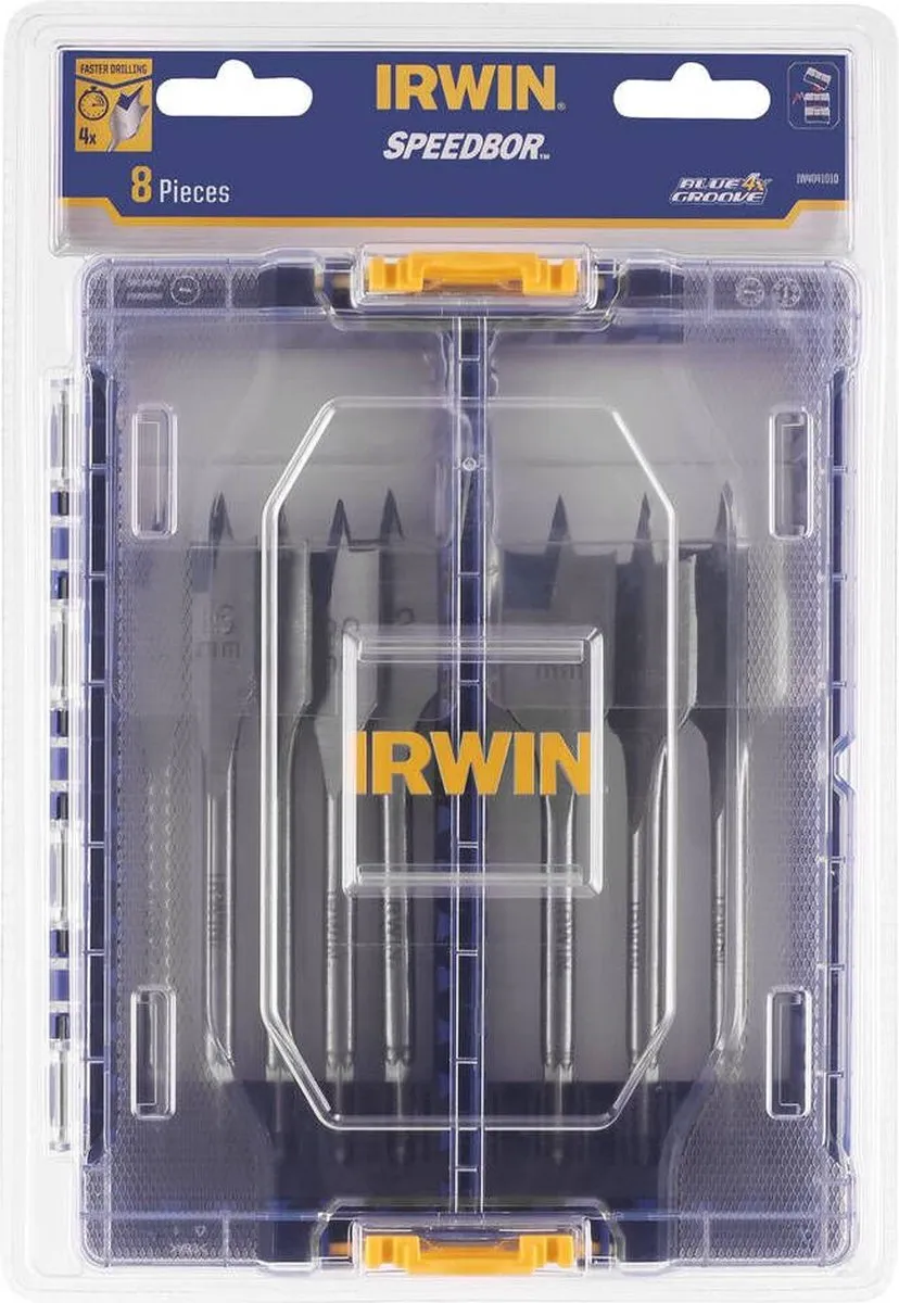 Irwin Blue Groove 4X 8-delig Set 12-32mm