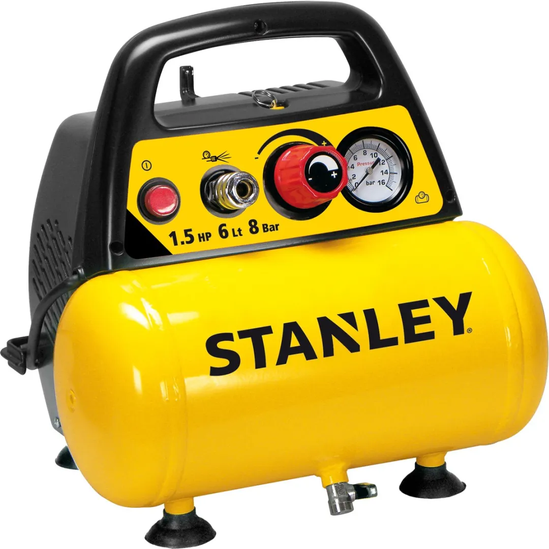 STANLEY Compressor DN200/8/6  – inclusief 6-delige Accessoire set