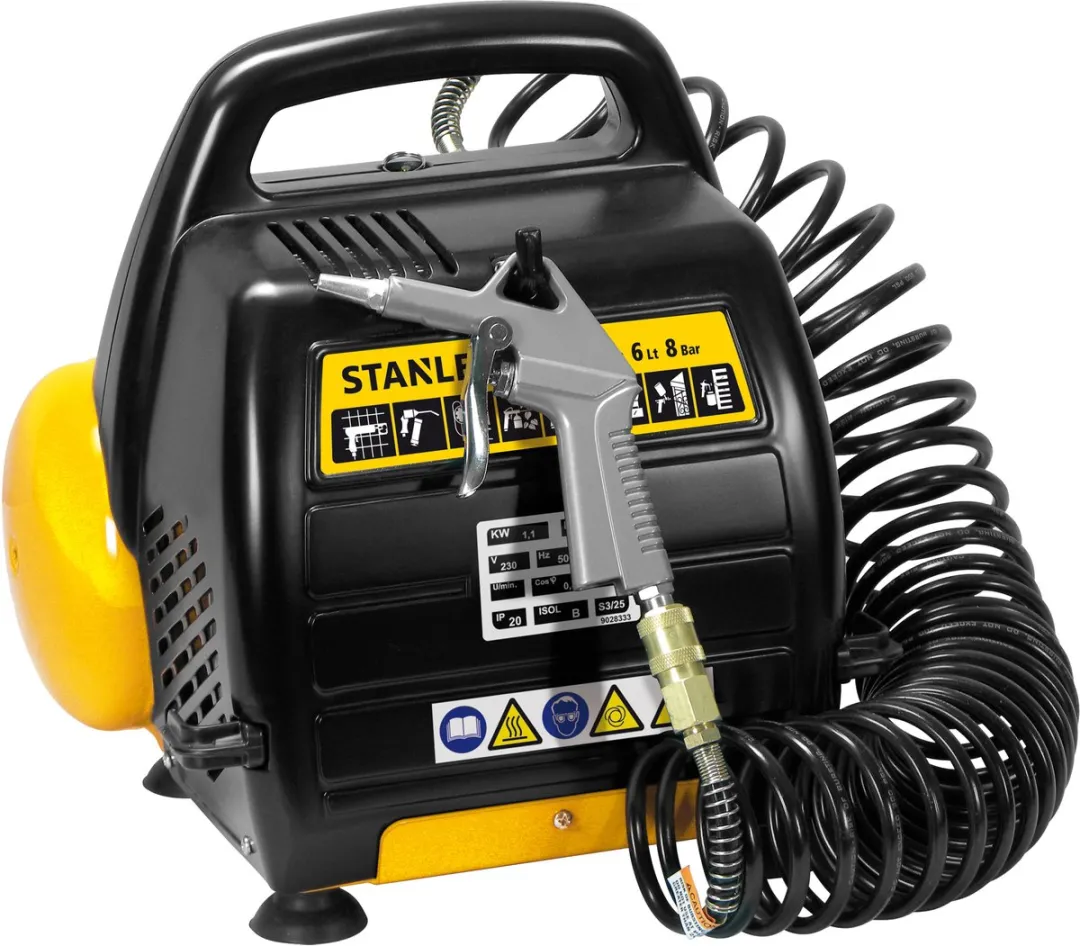 STANLEY Compressor DN200/8/6  – inclusief 6-delige Accessoire set