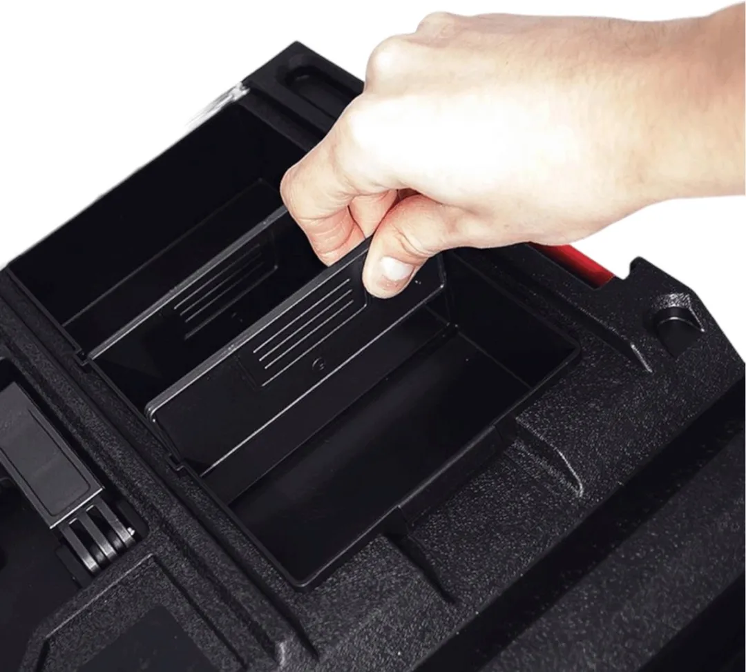 Toolbrothers RHINO XXL Gereedschapskoffer 52L - IP66 - Rood/Zwart