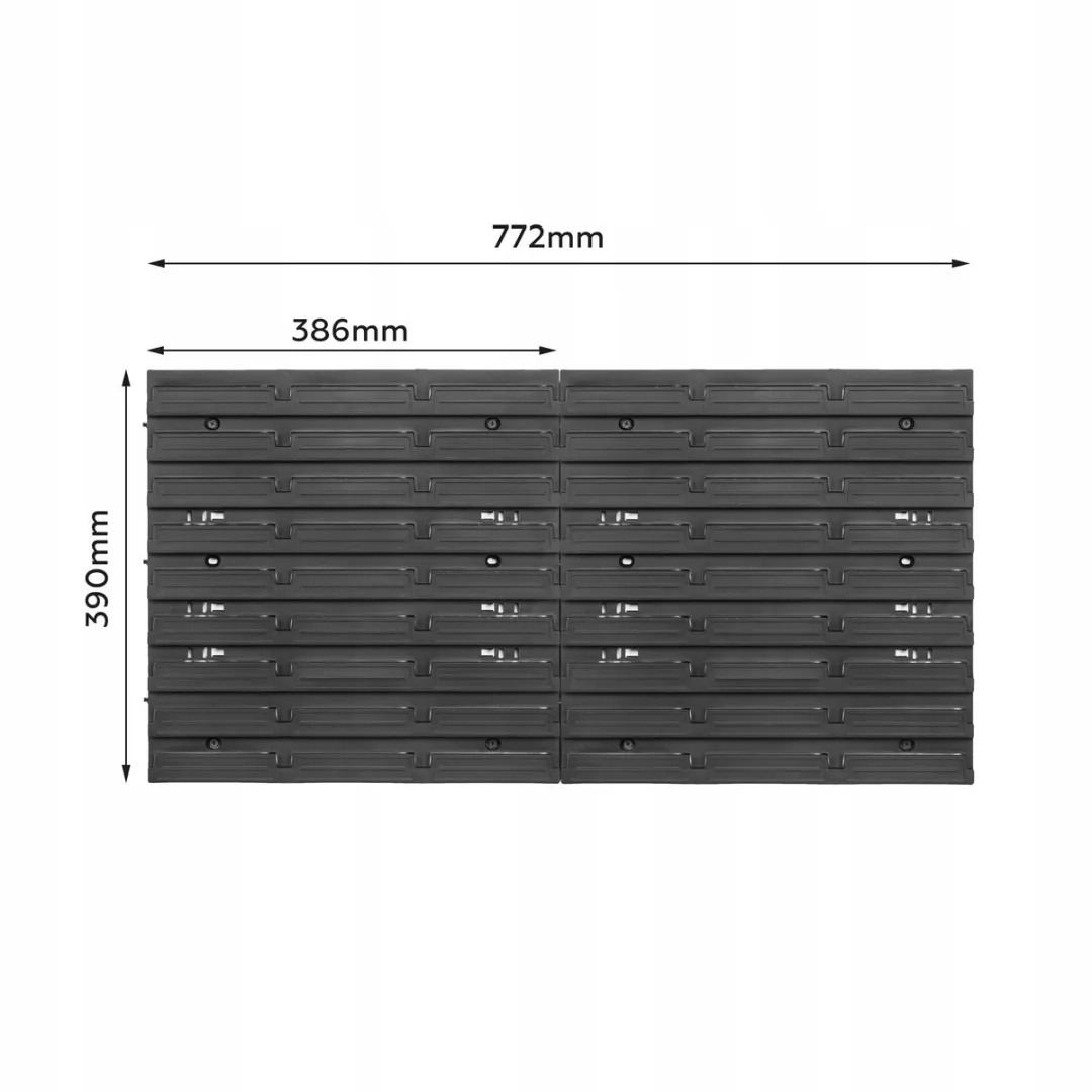 Prosperplast Gereedschapsbord Werkplek 780x390mm - Zwart