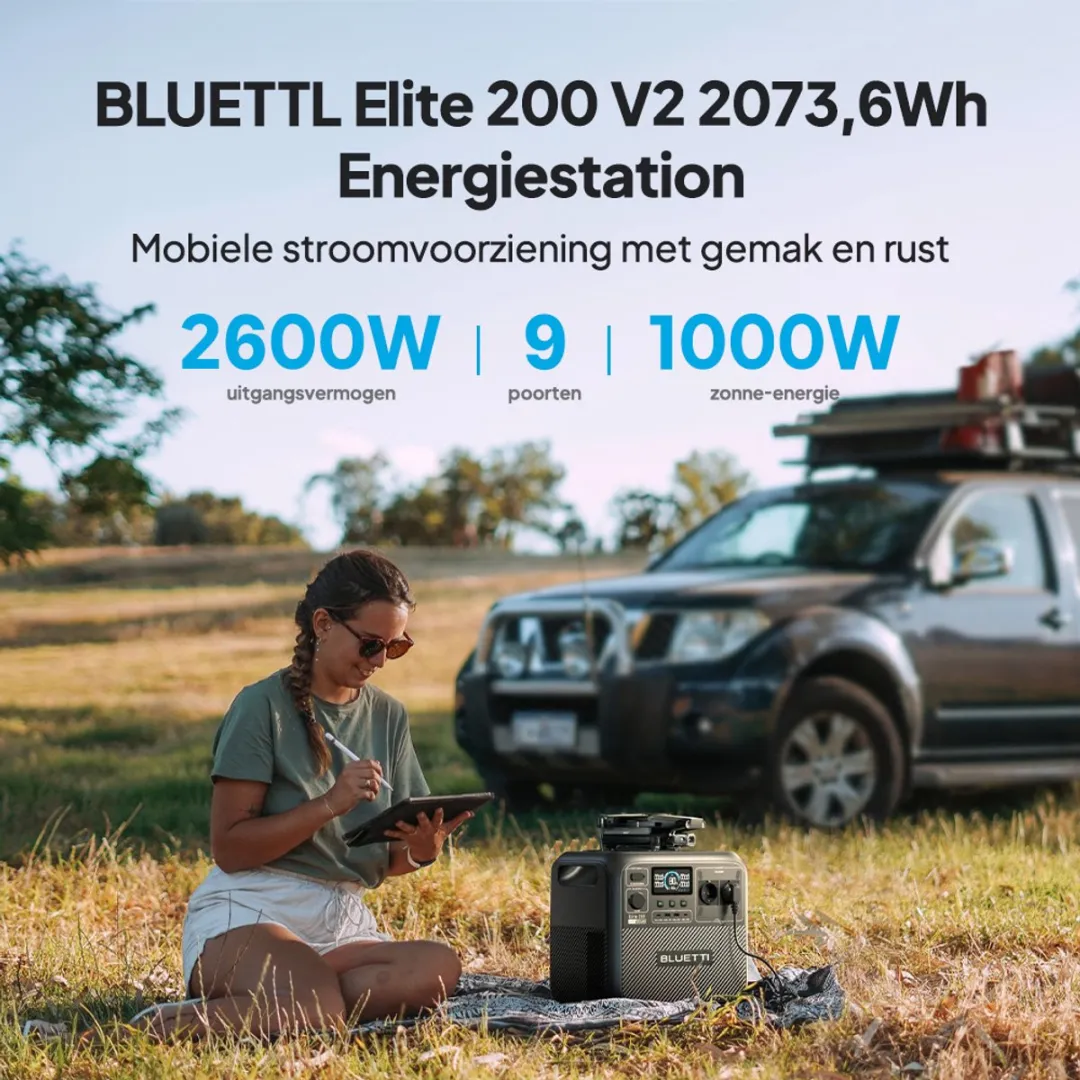 Bluetti Elite 200 V2 Powerstation 2073Wh - 2600W
