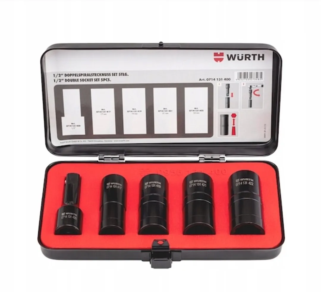 Würth Professionele Dubbelzijdige Spiraal Doppen 1/2"