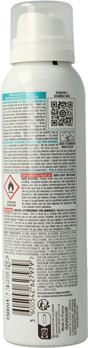 Garnier Ambre Solaire Invisible Protect Mist Zonnebrandspray SPF30 150ml - afbeelding 6 van 6