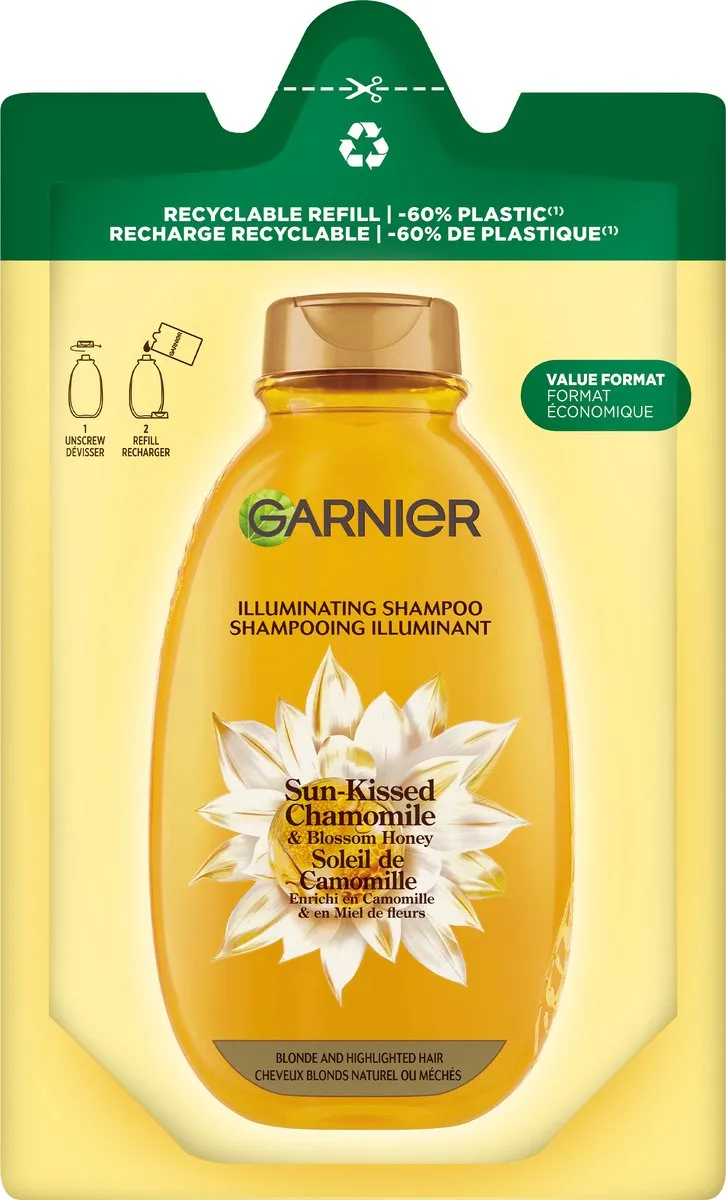 Garnier Loving Blends Kamille & Bloemenhoning Shampoo Refill 6x250ml - Blond