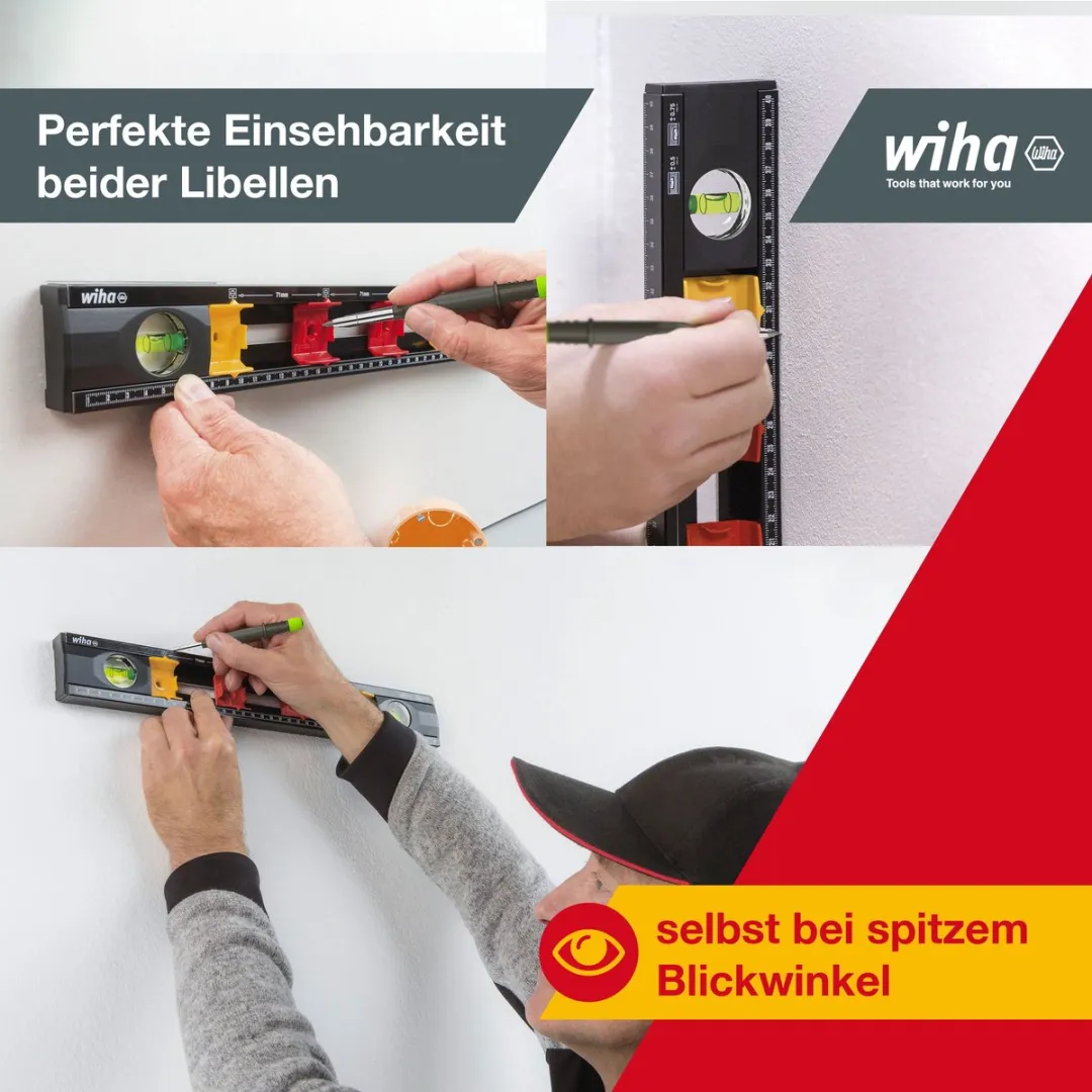 Wiha Elektricienswaterpas 42074 - 40cm - 2 Libellen