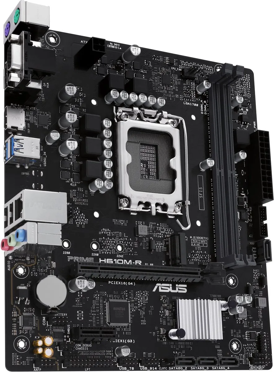 ASUS PRIME H610M-R-SI H610 microATX - LGA1700 - afbeelding 6 van 6
