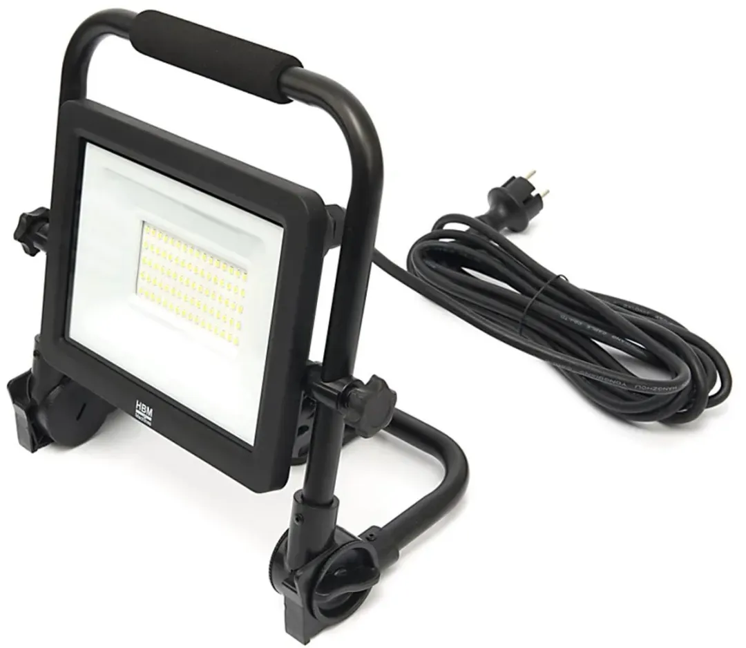 HBM Machines LED Bouwlamp 50W 4700 Lumen - Zwart