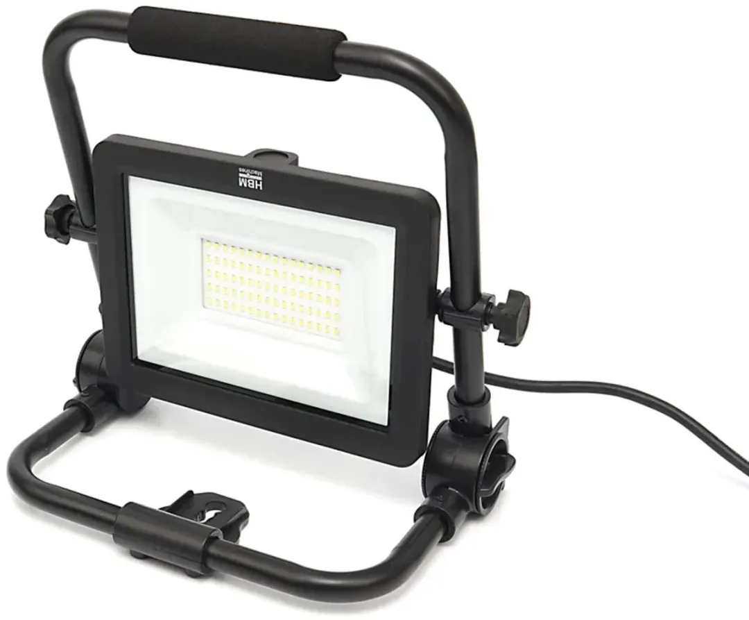 HBM Machines LED Bouwlamp 50W 4700 Lumen - Zwart