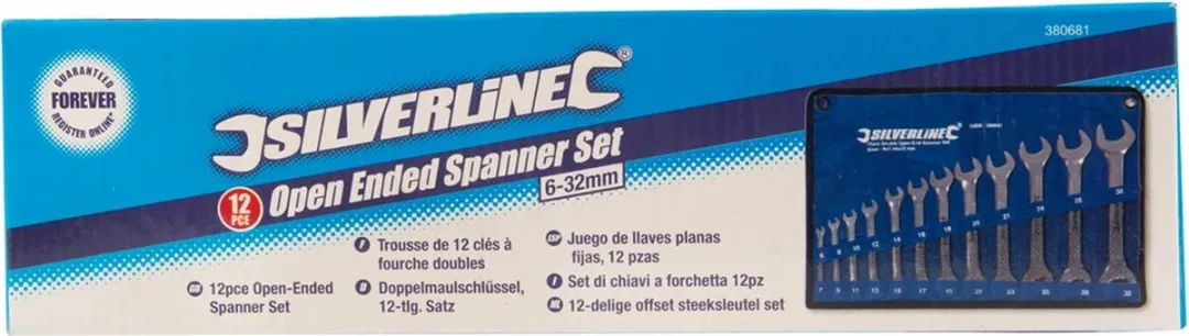 Silverline 380681 Steeksleutelset 12-delig - 6-32mm