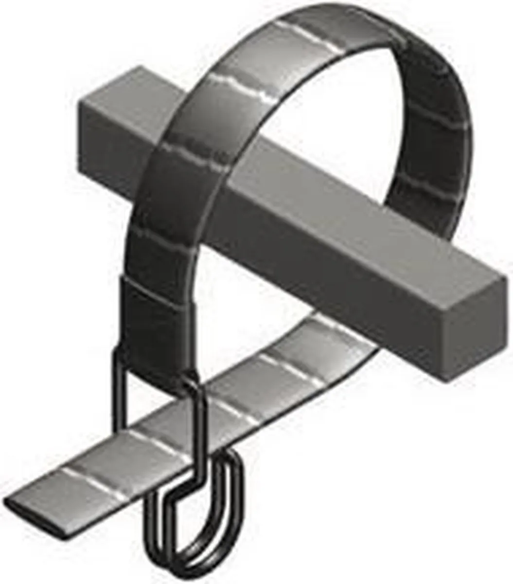 Perel Elastische Spanriem 1200x25mm - Zwart/Grijs - afbeelding 3 van 4