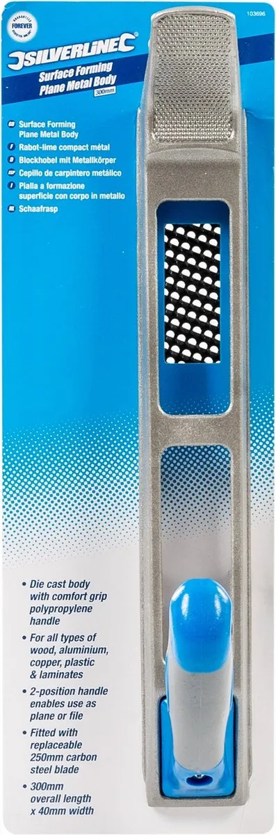 Silverline Schaafrasp 250mm - Carbon Staal - Grijs