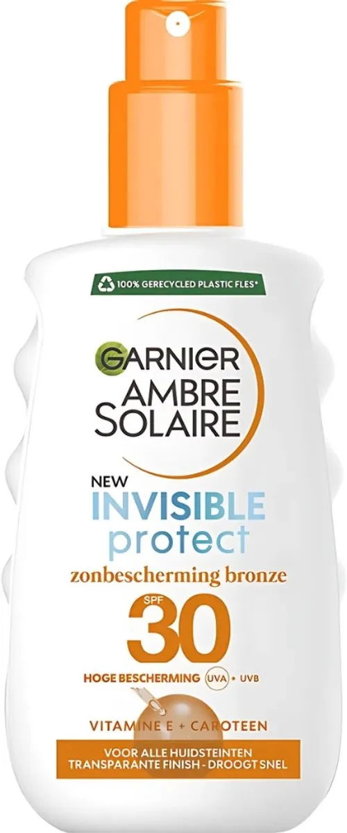 Garnier Ambre Solaire Invisible Protect Refresh Zonnebrandspray SPF 30 - 20 Stuks
