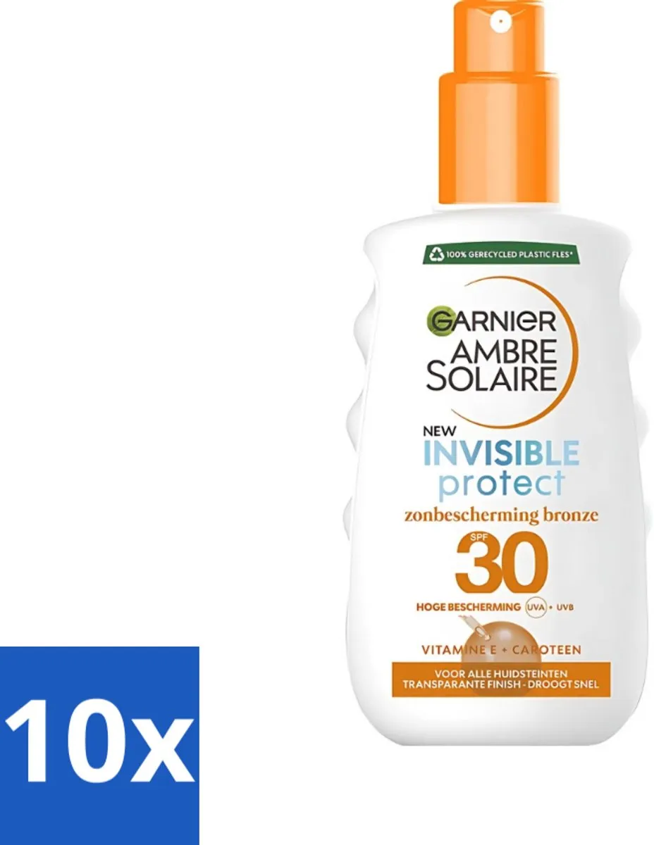 Garnier Ambre Solaire Invisible Protect Refresh Zonnebrandspray SPF 30