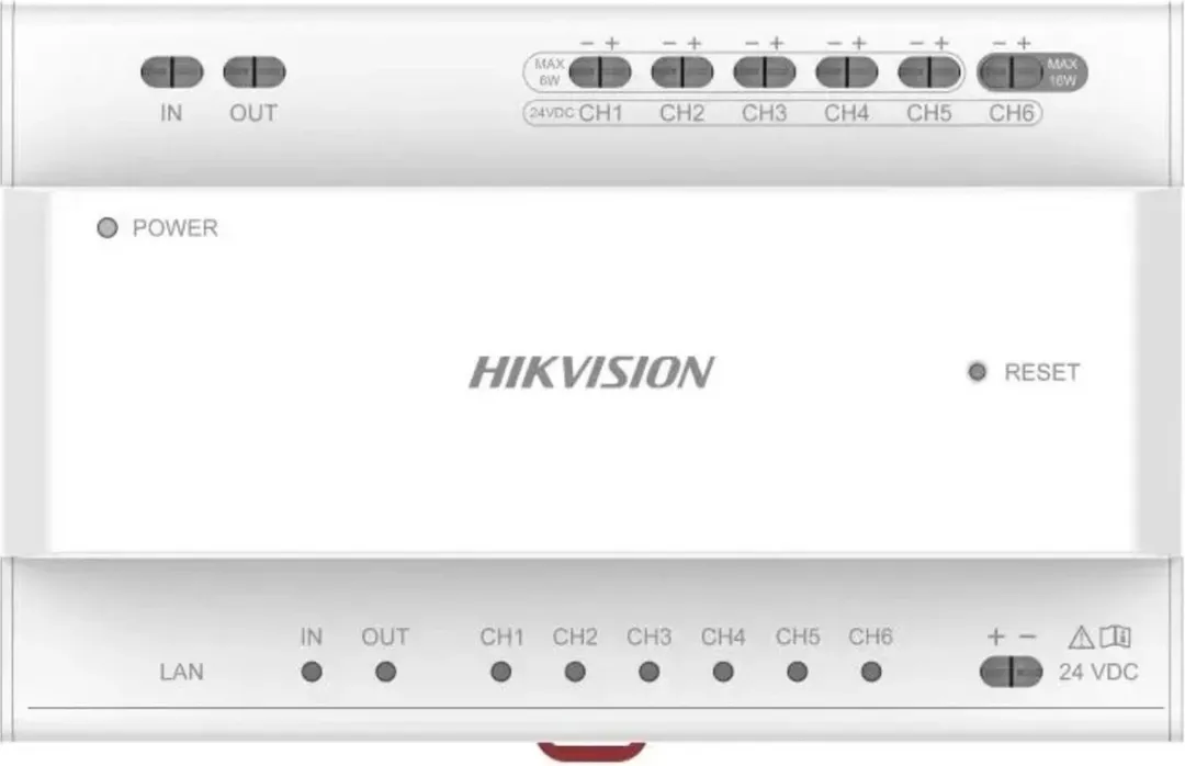 Hikvision DS-KAD706Y Two-Wire IP Video Intercom Audio Distributor