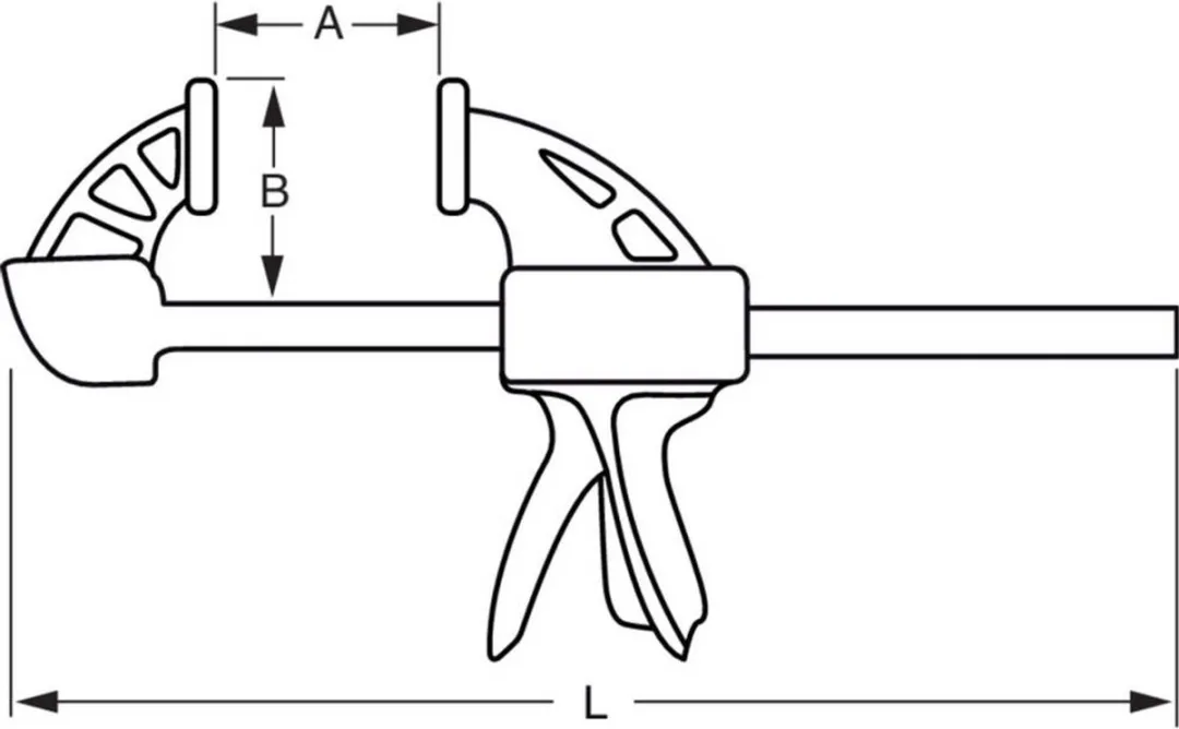Bahco QCB-150 Snelklem X Lijmtang 150mm