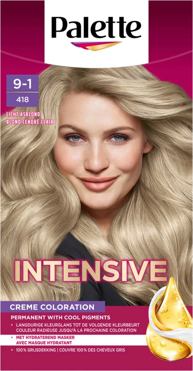 Schwarzkopf Poly Palette Haarverf 418 Diamond Blonde 115ml