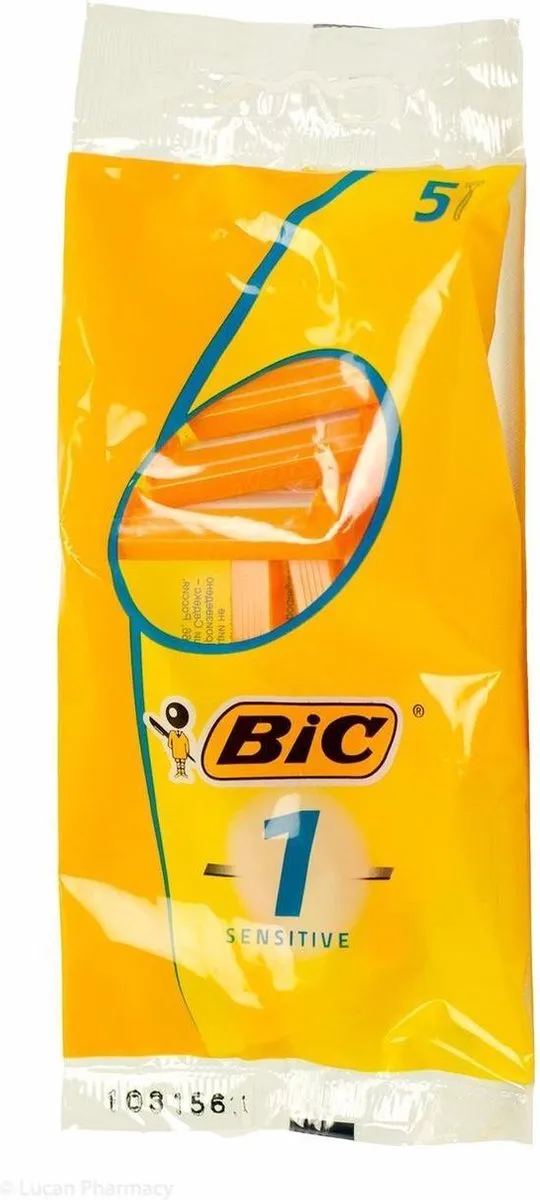 Bic Sensitive Scheermesjes - 15 Stuks (3x5) - Oranje/Geel