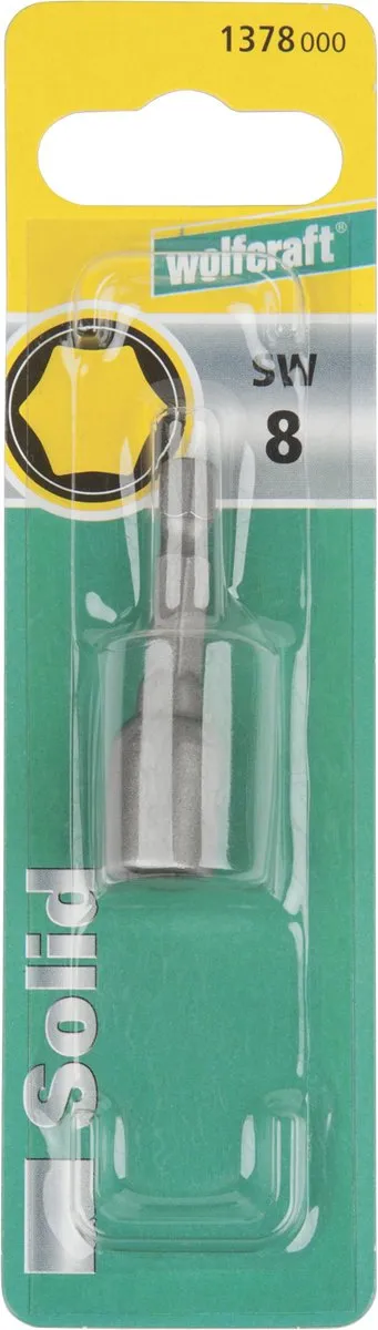 Wolfcraft Dopsleutel 8 - 1378000 - Grijs