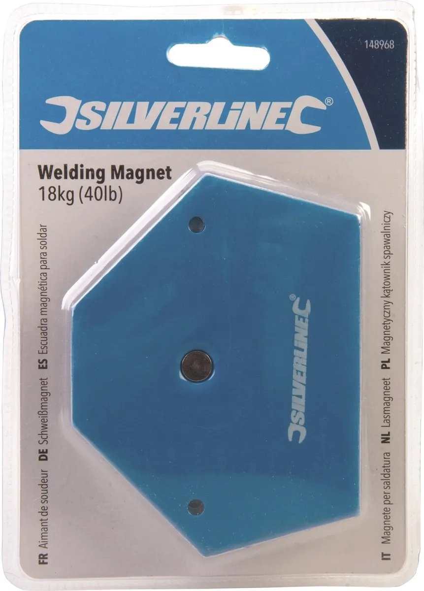 Silverline Lasmagneet 18kg - 30°-90° Hoekinstelling - Geëmailleerd