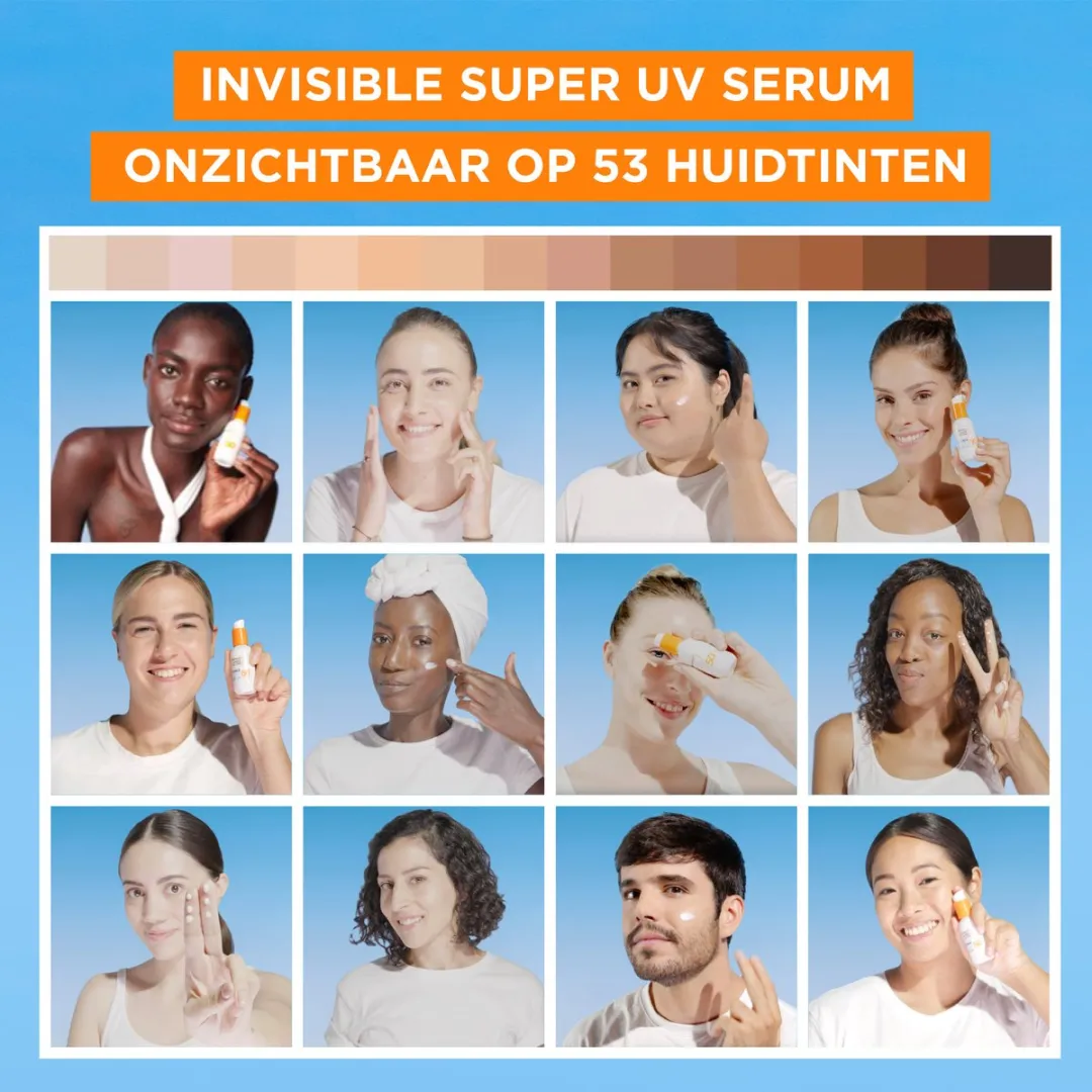 Garnier Ambre Solaire Dagelijkse Invisible Serum SPF50+ 30ml