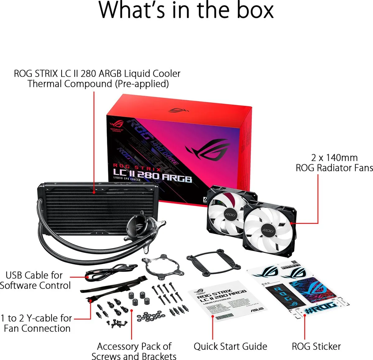 ASUS 90RC00C1-M0UAY1 Accessoire - 2 Ventilatoren Zwart