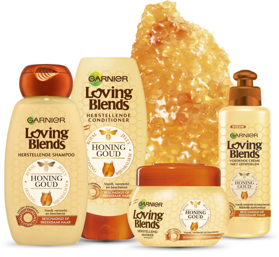 Garnier Loving Blends Honing Goud Shampoo 3x250ml