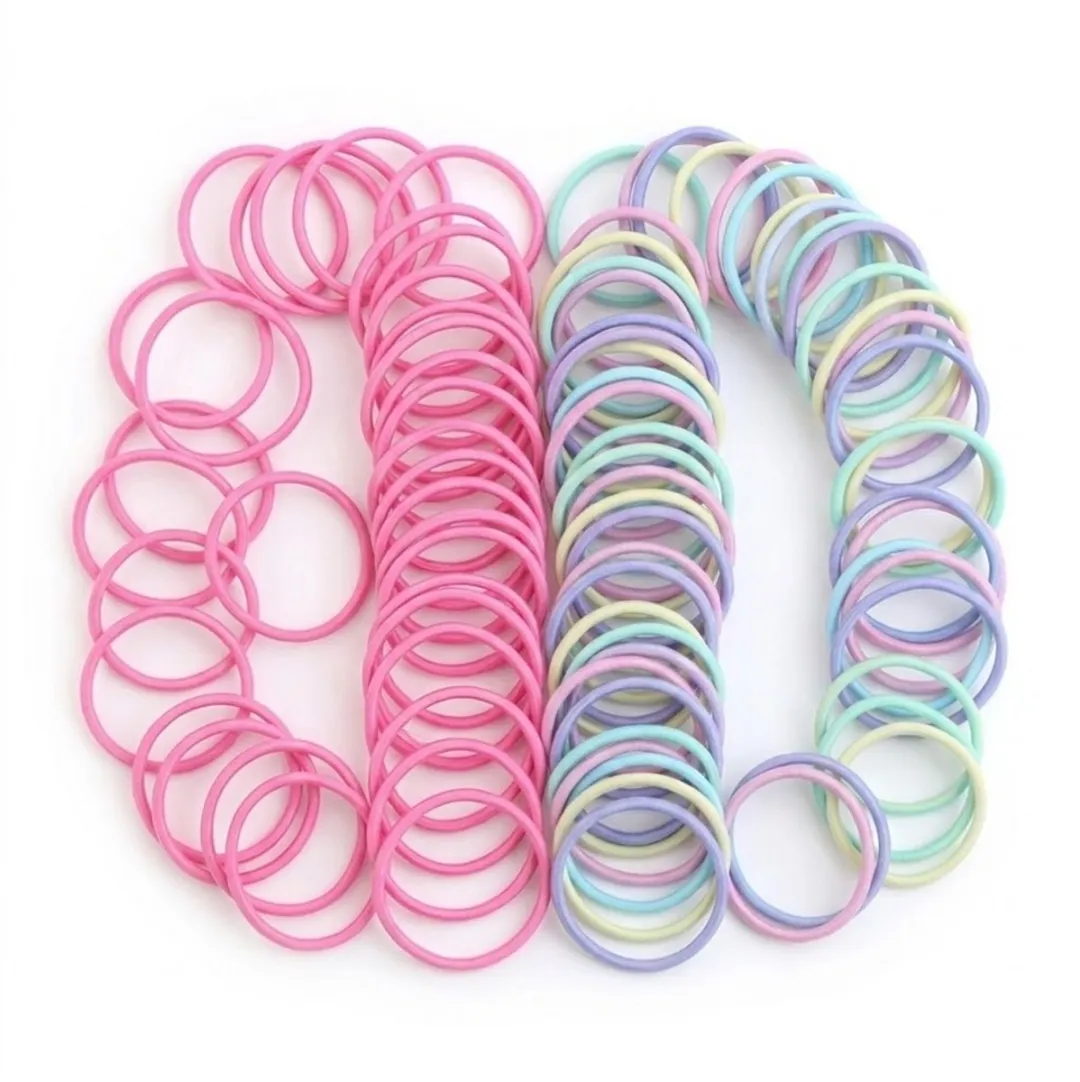 NuveX Haar Elastiekjes Set 200 Stuks